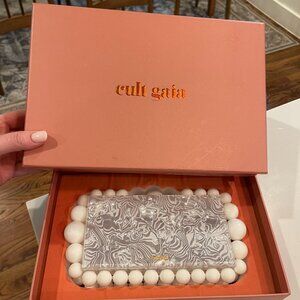 Cult Gaia Pearl Clutch